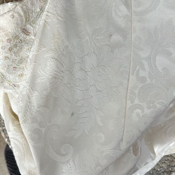 Jessica McClintock Gunne Sax Vintage 80s Strapless Prom Dress 13/14 - Picture 11 of 12